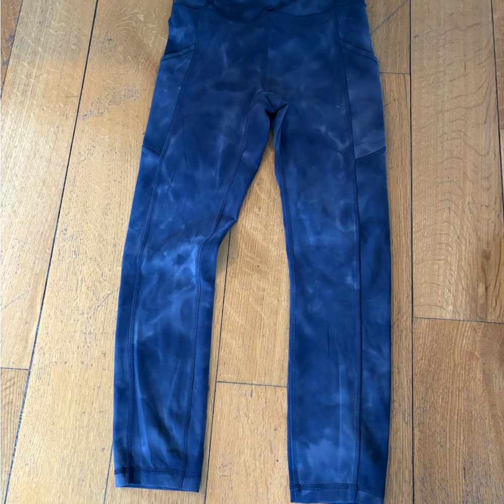 Lululemon Blue Tie-Dye Leggings